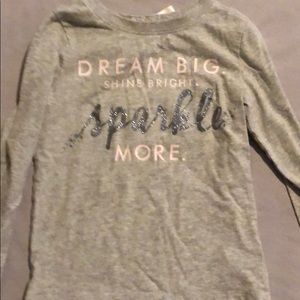 4 Carter's long sleeved toddler girl shirts